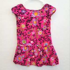 💕 Gap Kids Pink Floral Print Corduroy Dress Kids Size Small